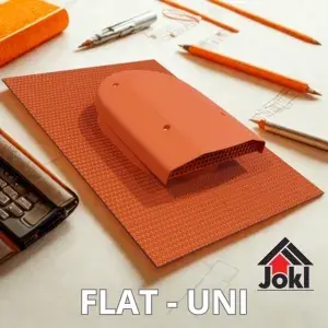 FLAT - UNI větrací profil pro plechové šikmé střechy.